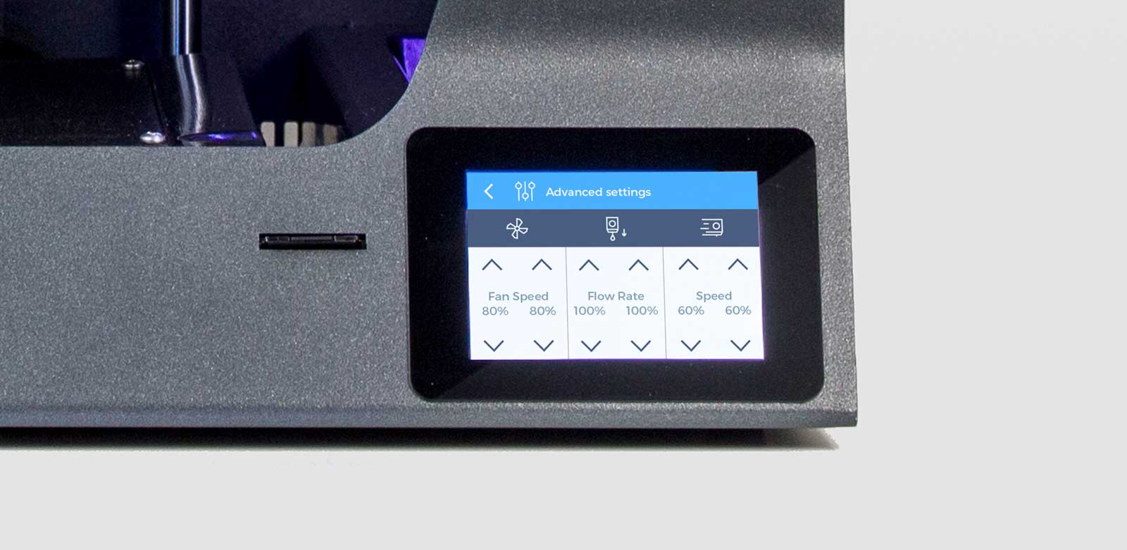 BCN3D_Technologies_new_UX_GUI_touchscreen_Sigma_Sigmax_R19_advanced_settings