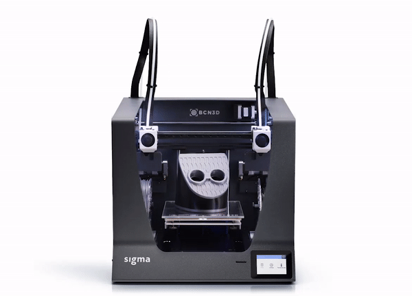 BCN3D sigma 3D printing multimaterial IDEX