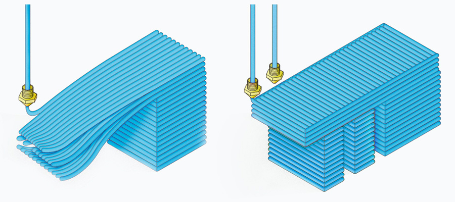 La technologie BCN3D DEX supporte la double extrusion