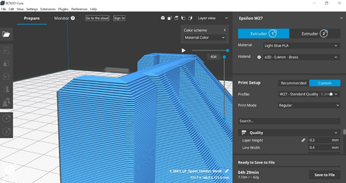 BCN3D Cura Layer Height