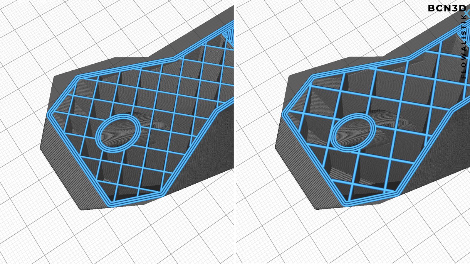 Infill line width comparison