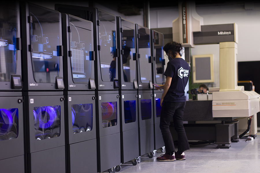 Print farm in the Pilot Plant