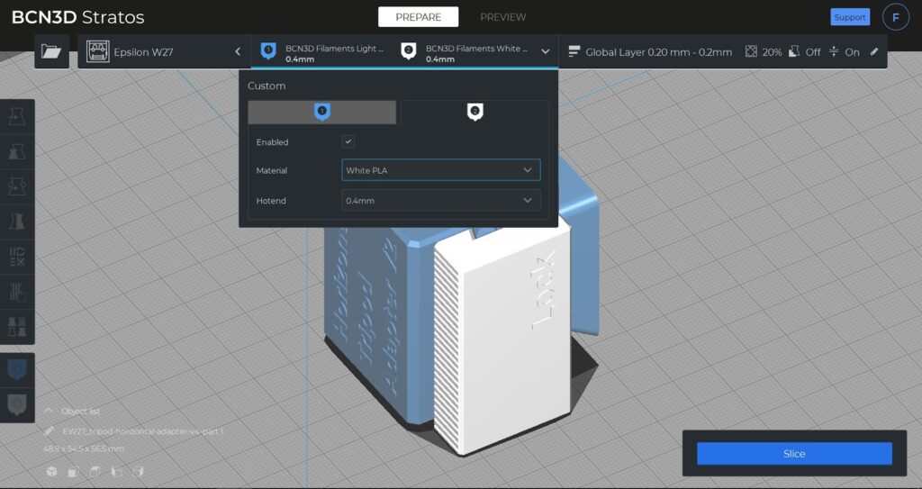 Printing profiles