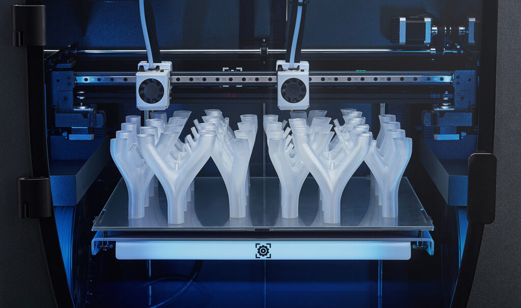 IDEX dual extrusion 3D printer