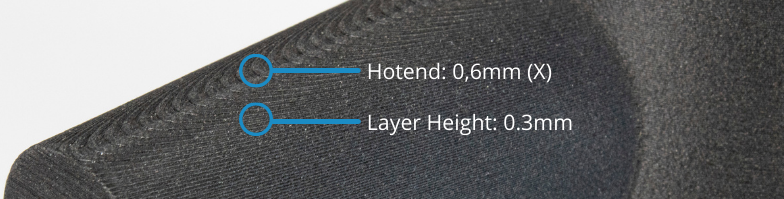 Correct setting for 3D print layer height