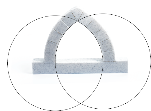 Construction of a Gothic arch 3D print